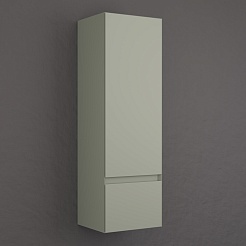 Style Line Шкаф пенал Манхэттен 36 Plus подвесной эмаль олива матовая – фотография-3